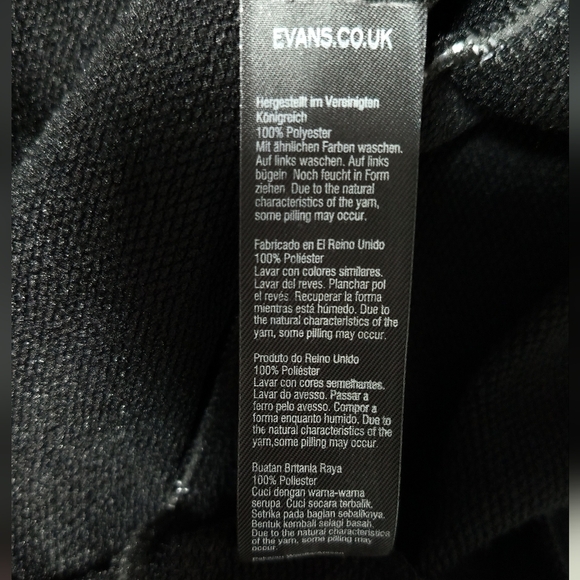 New Black Ruffle Dress / Size 2X - Picture 4 of 6